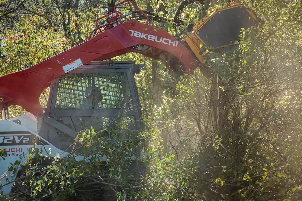 TDW Earthwerx Forestry Mulching Takeuchi Track Loader